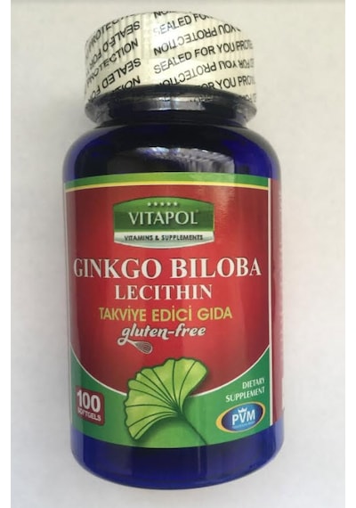 Vitapol Ginkgo Biloba Lecithine "Gluten Free" 100 Softgel