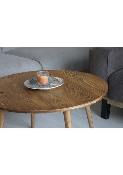 Ahşap Yuvarlak Ort Sehpa- 75 Cm Çap Ahşap Yuvarlak Ort Sehpa- 75 Cm Çap