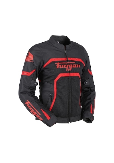 Furygan Mystıc Evo Vented Yazlık Kadın Korumalı Montu Siyah Kırmızı L