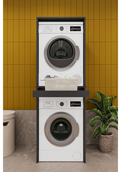 Asra Trend Çamaşır ve Kurutma Makinesi Dolabı BD05 %100 MDF Çekmeceli Raf Antrasit Asra Trend Çamaşır ve Kurutma Makinesi Dolabı BD05 %100 MDF Çekmeceli Raf Antrasit