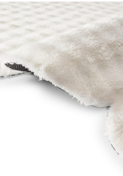 Raschel Carpet Lazer Kesim Krem Yumuşak Bubble Kaymaz Özel Taban Peluş Halı Yolluk Krem