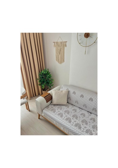 %100 Pamuk Koltuk Örtüsü Oturma Ve Sırt Kısmını Kaplayan Koruyucu Örtü 180 X 220 453154163512 Kahverengi