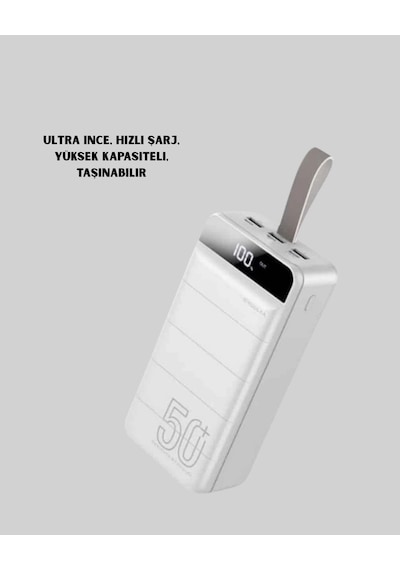 Hubrendy Tekno Lightning Ve Type-c Girişli 50000mah Powerbank Diğer