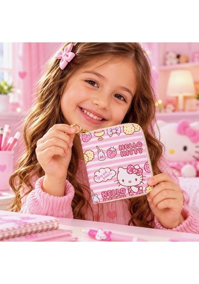 Schulzz Kawaii Hello Kitty Cinnamoroll Kız Çocuk Doğum Günü Hediyelik Kartlıklı Cüzdan