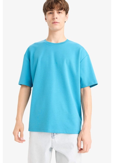 Defacto Oversize Geniş Kalıp Ütü Gerektirmeyen Bisiklet Yaka Kısa Kollu Basic Düz Ağır Kumaş Tişört X3926az25spbe833 Mavi Defacto Oversize Geniş Kalıp Ütü Gerektirmeyen Bisiklet Yaka Kısa Kollu Basic Düz Ağır Kumaş Tişört X3926az25spbe833 Mavi