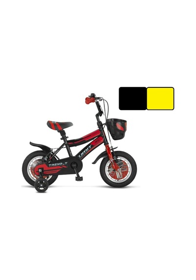Ümit 1202 Trend-y-bmx-sepet-v-erkek Çocuk Bisikleti 12 Jant Siyah Sarı Çok Renkli