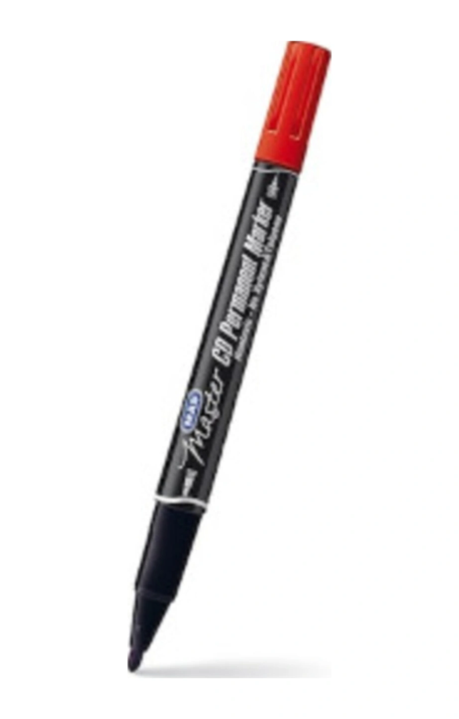 -kırmızı- Mas Master 6414 Çift Uçlu Permanent Marker 0,5 Mm 1,0 Mm 12li Paket Beyaz