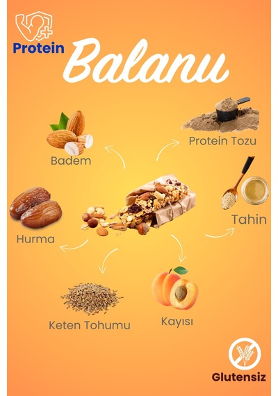 Kayısılı & Bademli Hurmalı Protein Bar 55gr 2xbar X3 Adet