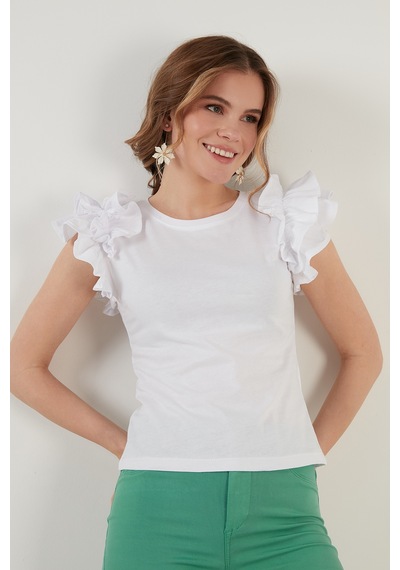 Lela Bayan T Shirt 5864500 Beyaz BEYAZ