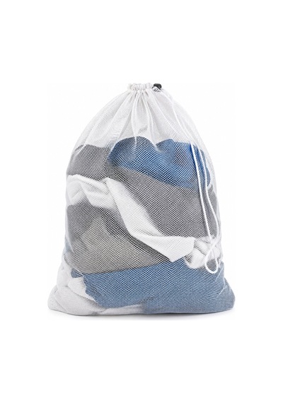 Çamaşır Yıkama Filesi 2 Adet 40x60 Cm Fermuarlı Hassas Çamaşır Koruma Torbası Makine Yıkama Filesi Beyaz