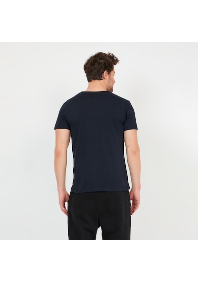 Slazenger SANDER KTN 3 lü Set Erkek  Beyaz - Lacivert - Haki Tişört