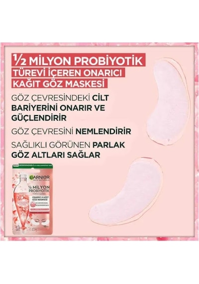 Garnier 1/2 Milyon Probiyotik Türevi İçeren Onarıcı Kağıt Göz Maskesi