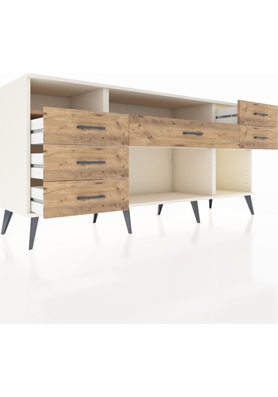 Hyperion Konsol 2 Raflı 6 Çekmeceli 176x44x83 Aytaşı-çam Çam Hyperion Konsol 2 Raflı 6 Çekmeceli 176x44x83 Aytaşı-çam Çam