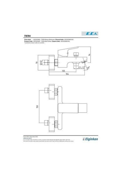 E.c.a. Tiera 104802469 Banyo Bataryası - Beyaz