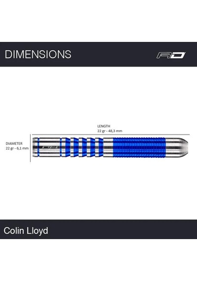 Red Dragon Colin Lloyd % 90 Tungsten Çelik Uçlu Dart Oku