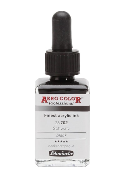 Schmincke Aero Color Airbrush Mürekkep 702 Black 28 ML