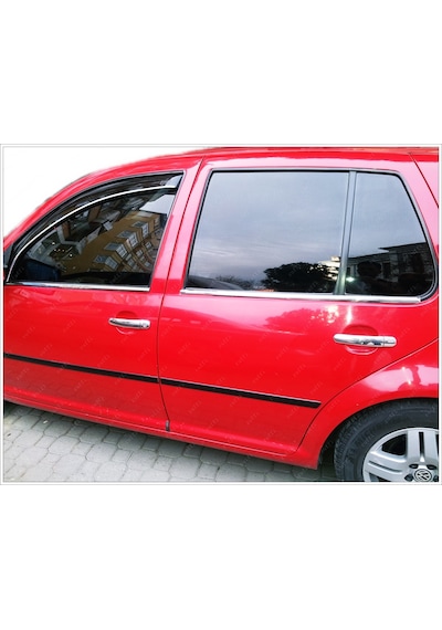 Vw Golf 4 Krom Cam Çıtası 4 Prç. 1998-2004 P.   Çelik