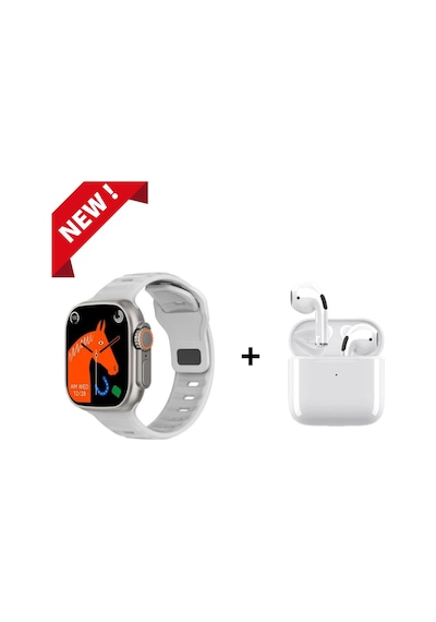 Vilya Watch 8 Ultra Smart Watch 49mm + Bluetooth Kulaklık Akıllı Saat Uyumlu