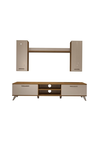 Decoraktiv Eko 5d Mdf Dvd Retro Tv Ünitesi Tv Sehpası Pera - Beyaz