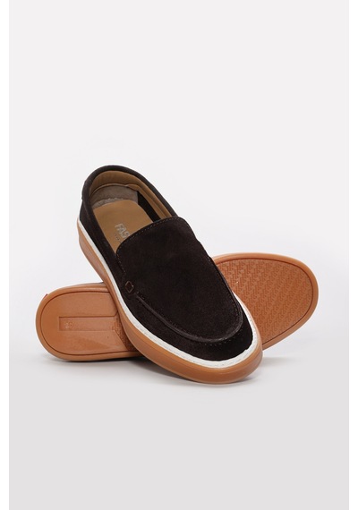 FAST STEP Hakiki Deri Erkek Casual Ayakkabı 299ga115 Kahverengi