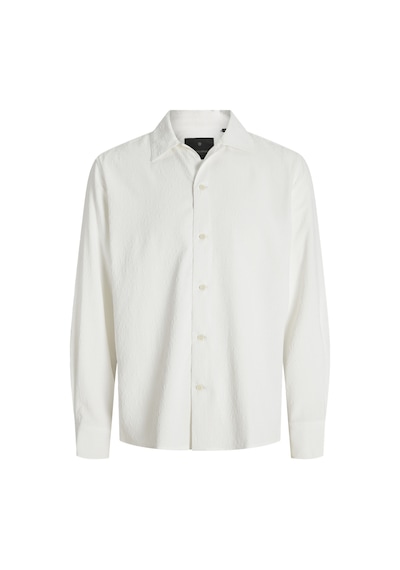 Jack & Jones Erkek Uzun Kollu Desenli Gömlek - Blatrend - 12278765 White