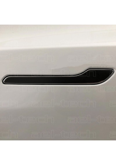 Tesla Model Y Kapı Kolu Uyumlu 5d Karbon Görünüm Tpu Koruyucu 4l