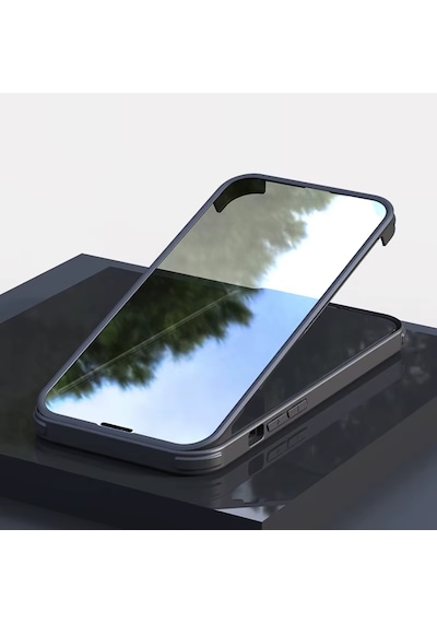 Kilifone - Apple Uyumlu iPhone 11 Pro Max - Kılıf Kendinden Ekran Koruyuculu 360 Ön Arka Ful Koruma Kapak - Siyah Siyah