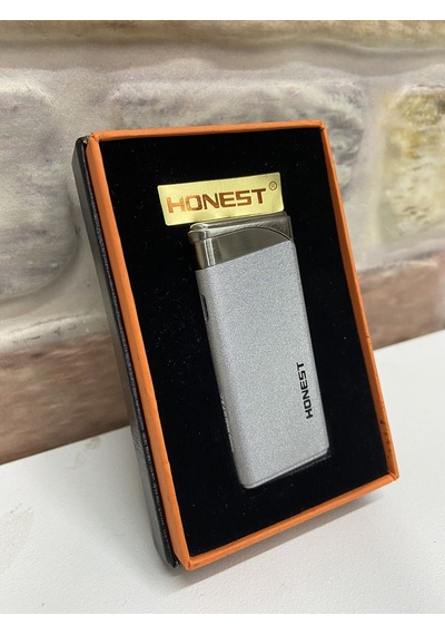 Honest Marka Gümüş Gri Kırmızı Yanmalı İnce Model Gazlı