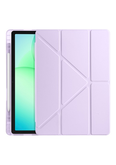 Samsung Galaxy Tab A9+ Plus / A11+ Plus Uyumlu Üçgen Standlı Uyandırma Fonksiyonlu Tablet Kılıfı Kapaklı Kılıf