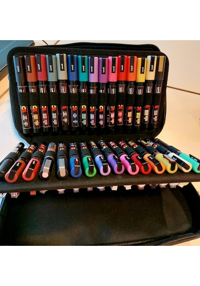 Uni Posca 60 Lı Çantalı Set Pc-1m 20 Adet - Pc-3m 20 Adet - Pc-5m 20 Adet