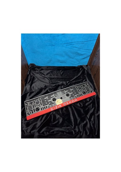 Kişiye Özel Simli Kırmızı Premium Plakalık - 604766510