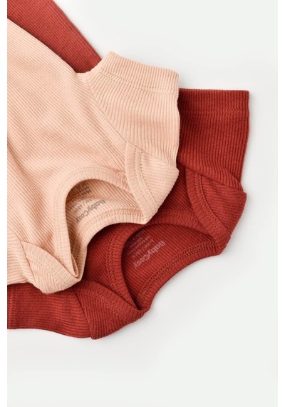 Rebebe Babycosy Modal 2 Li Kısa Kollu Bebek Badi - Bebek Body - Csym1121 (544644517) Somon