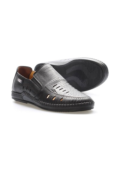 Fast Step Hakiki Deri Erkek Casual Ayakkabı 126ma410 Siyah