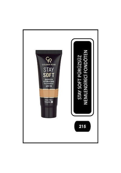 Golden Rose Stay Soft Smooth Hydrating Foundation No: 215 - Nemlendirici Fondöten Spf 15