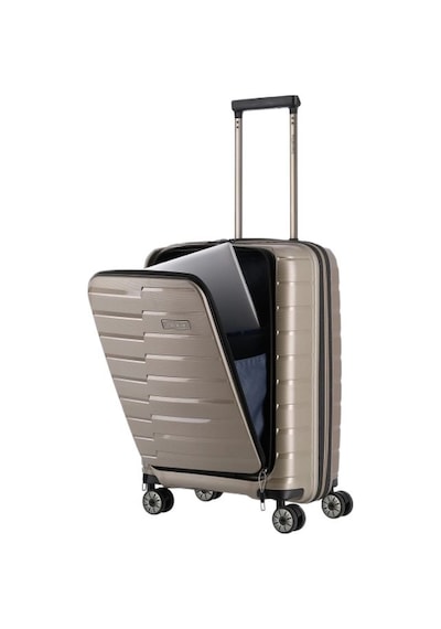 Travelite Ön Cepli Air Base Trolley S Kabin Boy Valiz Açık Kahverengi