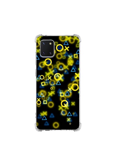 Samsung Galaxy Uyumlu Note 10 Lite Köşe Korumalı Antişok Kapak Semboller Tasarımlı Şeffaf Kılıf