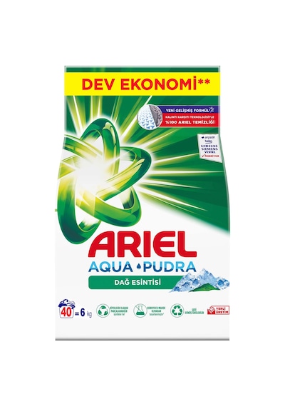 Ariel Toz Çamaşır Deterjanı Dağ Esintisi 40 Yıkama 6 KG