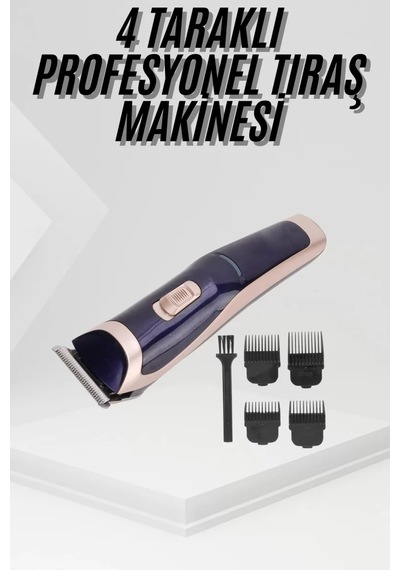 Tıraş Makinesi 4 Başlıklı Paslanmaz Çelik Bıçaklı Tüm Saç Tiplerine Uygun Diğer
