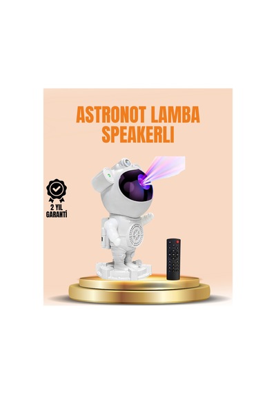 Astraltech Bluetooth Ve Dahili Ses Özellikli Astronot Projeksiyon Lambası