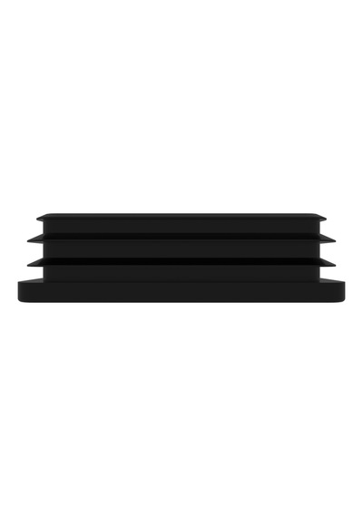 Cateksss 60x100 Mm Profil İçin Kademeli İçe Geçme Profil Tapası, Profil Kapak, Profil Tapa Siyah - 48 Li Paket