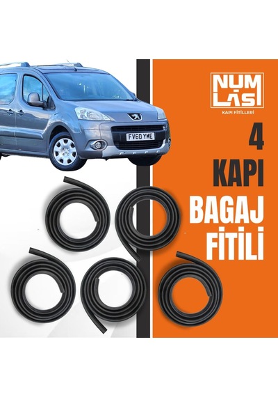 Peugeot Partner Tepee 2009-2018 4 Kapı + Bagaj Fitili-a Kalite-numlas-nm4521
