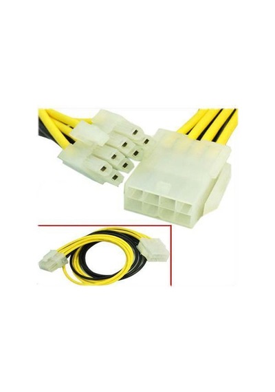 Anakart Işlemci Power Uzatma Kablosu - 8 Pin - 40 Cm