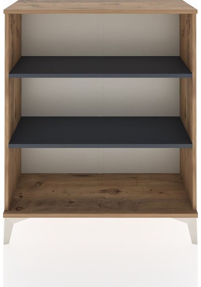 Arges Şifonyer 2 Raflı 88x30x106 Çam-antrasit Atlas Çam
