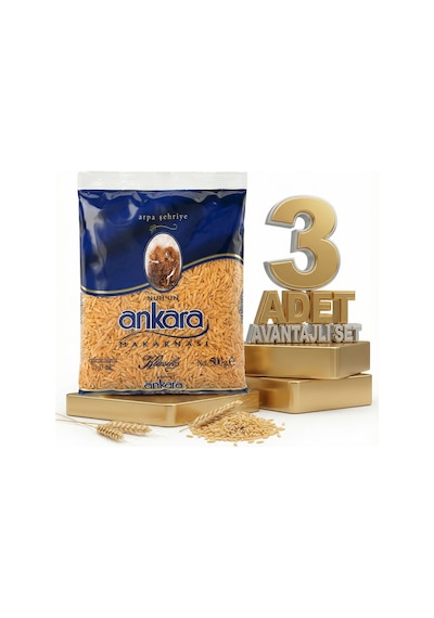 Ankara Arpa Şehriye Makarna 3x500 Gr