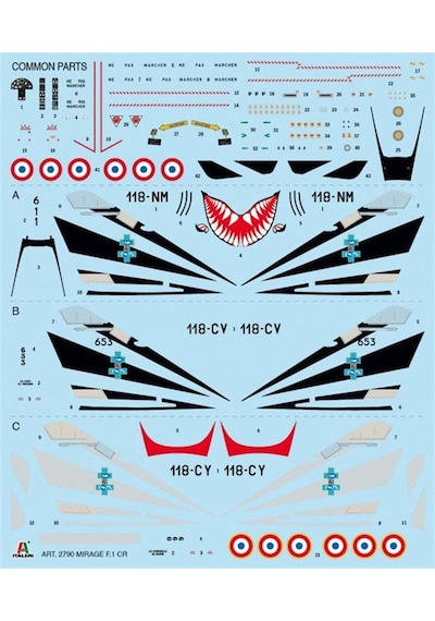 1/48 Bye Bye Mirage F1 Savaş Uçağı Maketi, Italeri 2790
