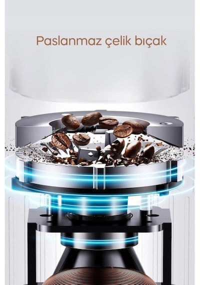 Sinbo Kahve Baharat Öğütücü Krom Siyah