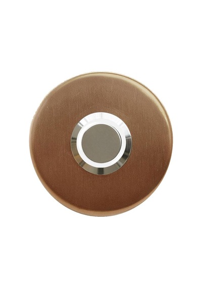 Lockway Z-101abb Bronz Paslanmaz Tek Kontak Zil Butonu Beyaz Led