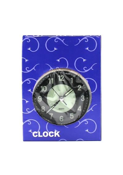 Yuvarlak Metal Çalar Saat 10 Cm - Pilli Işıklı Fosforlu Belirtilmemiş
