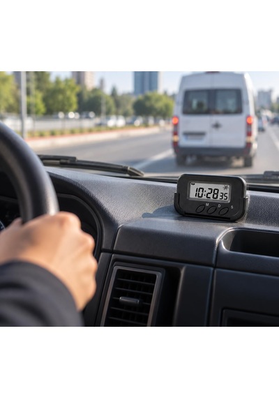 Dijital Küçük Masa Saati Alarm Ve Kronometre Sınav İçin Diğer