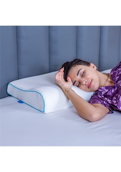 SimpleThePillow Boyun Destekli Visco Yastık Boyun Fıtığı Boyun Düzleşmesi Boyun İçin Ortopedik Boyun Yastığı 45*31*10*7